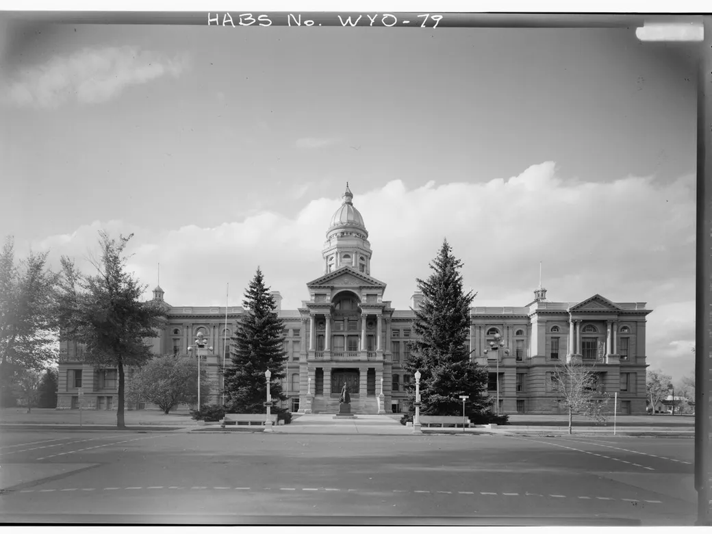 Historic American Buildings Survey photograph of the Wyoming State Capitol in Cheyenne